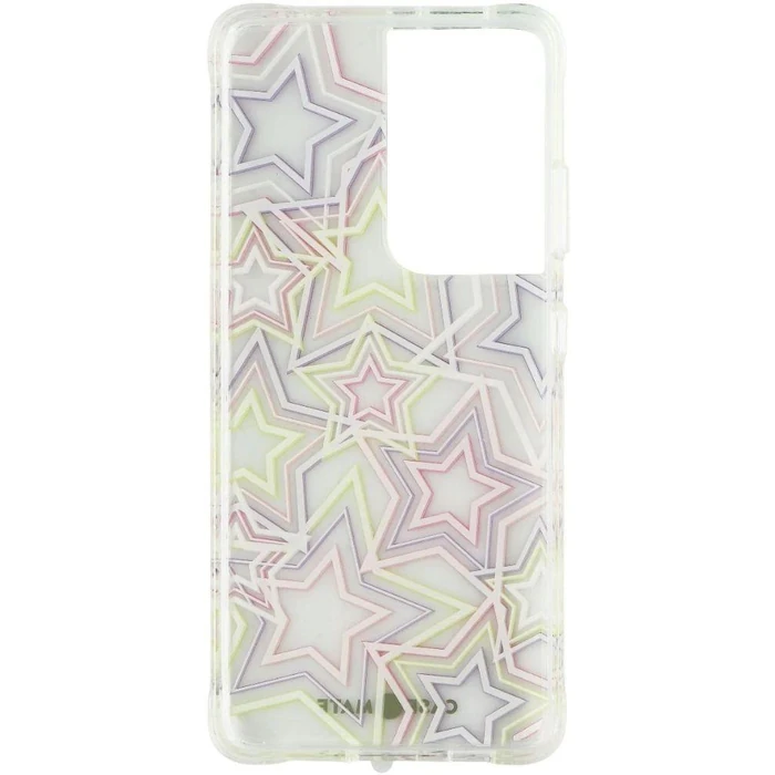 Case-Mate Prints Hardshell Phone Case for Galaxy S21 Ultra 5G - Neon Stars by Case-Mate - Image 3