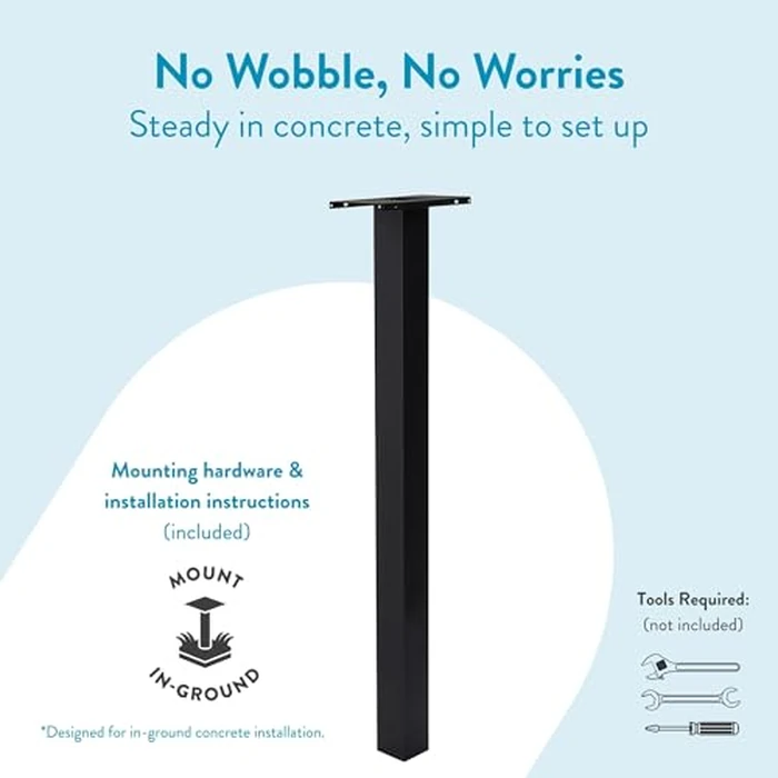 Architectural Mailboxes Brighton Aluminum Mailbox Post, Compatibility Code A, B, C, D, BP000BAM, Black by ARCHITECTURAL MAILBOXES - Image 2