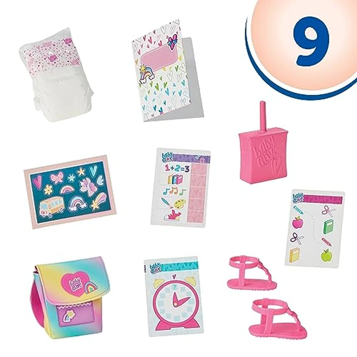 Baby Alive Time for School Baby Doll Set, 12 Inch, Back to School Toys for Girls & Boys, Blonde Hair, Preschool Gifts for Kids, Ages 3+ (Amazon Exclusive) by Baby Alive - Image 5