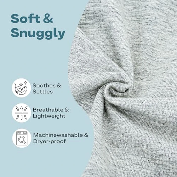 Supet Dog Carrier Sling for Small Dogs, Front Facing Cat Sling Carrier Chest, Hands Free Pet Sling Carrier, Adjustable Dog Front Carrier, Reducing Back Pain, Anti Pet Anxiety (Grey, Regular) by Supet - Image 7