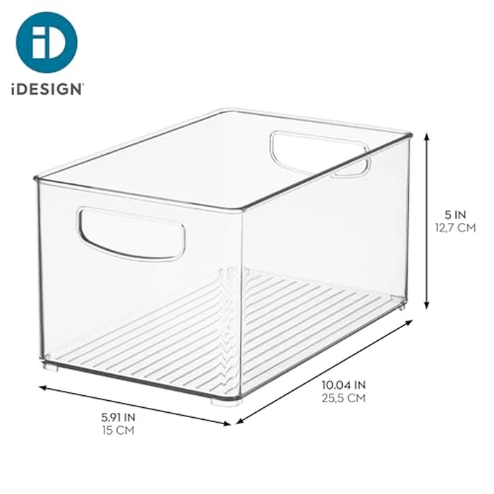 iDesign Stackable Clear Plastic Bin - Kitchen Organizers and Storage for Fridge and Pantry by iDesign - Image 4