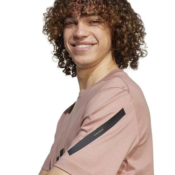 adidas Men's Z.N.E. Sportswear T-Shirt, Warm Clay, Medium/Tall by adidas - Image 3