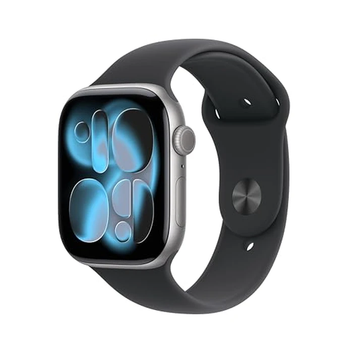 Apple Watch Series 11 [GPS + Cellular 46mm] Smartwatch with Space Gray Aluminum Case with Black Sport Band - M/L. Sleep Score, Fitness Tracker, Health Monitoring, Always-On Display, Water Resistant by Apple - Image 1