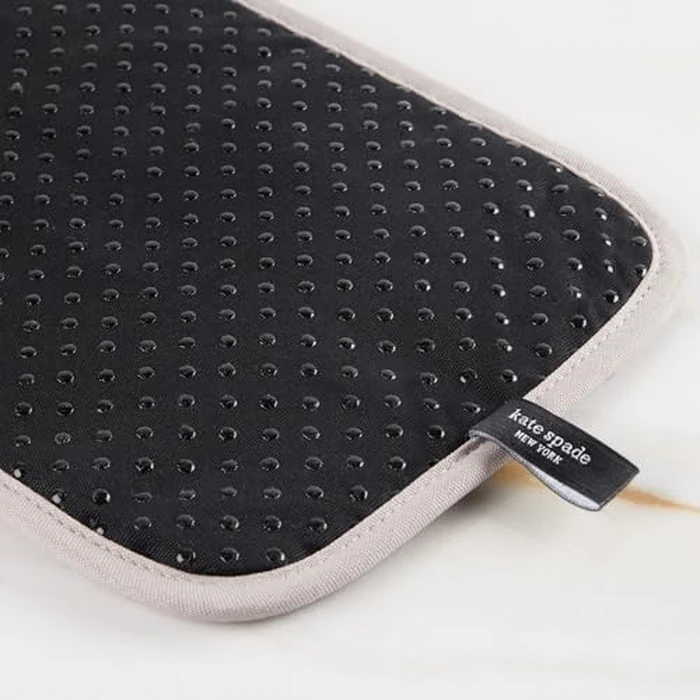 kate spade new york Botanical Stripe Pot Holder 2-Pack Set, 7" x 10", Black/Beige by kate spade new york - Image 6