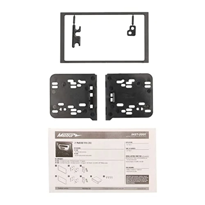 Metra Electronics 95-2001 Double DIN Installation Dash Kit for Select 1990-Up GM Vehicles, black by Metra - Image 6