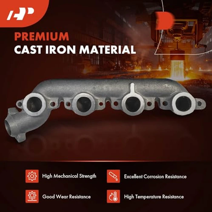 A-Premium Left Exhaust Manifold with Gasket Kit Compatible with Ford F-250 F-350 F59 International Harvester 3400 3600 3700 3800 V8 7.3L Turbocharged by A-premium - Image 4