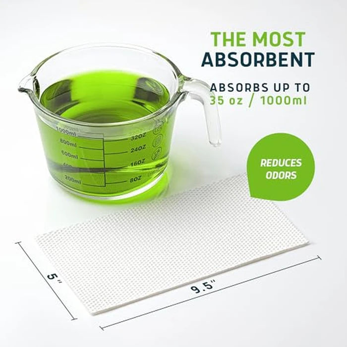 Lunderg Aloe Scented Super Absorbent Commode Pads - Medical Grade Value Pack 100 Count - for Disposable Bedside Commode Liners, Adult Chairs, Portable Buckets & Camping Toilet Bags - Light Scent by Lunderg - Image 2