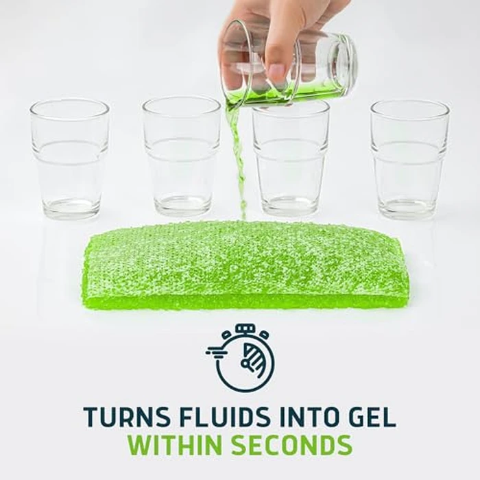 Lunderg Aloe Scented Super Absorbent Commode Pads - Medical Grade Value Pack 100 Count - for Disposable Bedside Commode Liners, Adult Chairs, Portable Buckets & Camping Toilet Bags - Light Scent by Lunderg - Image 3