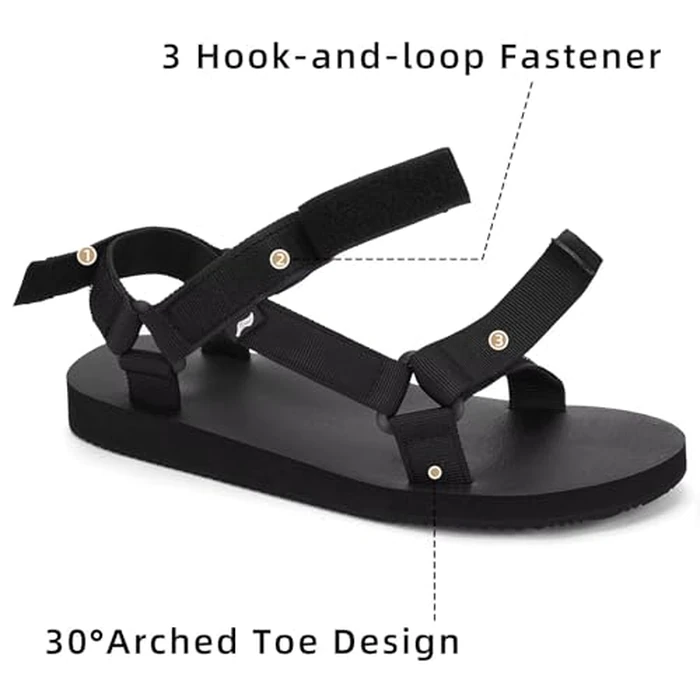 YOCCI Men's Water Sandals Arch Support Hiking Sport Sandal Beach Outdoor Athletic Summer Shoes by YOCCI - Image 6