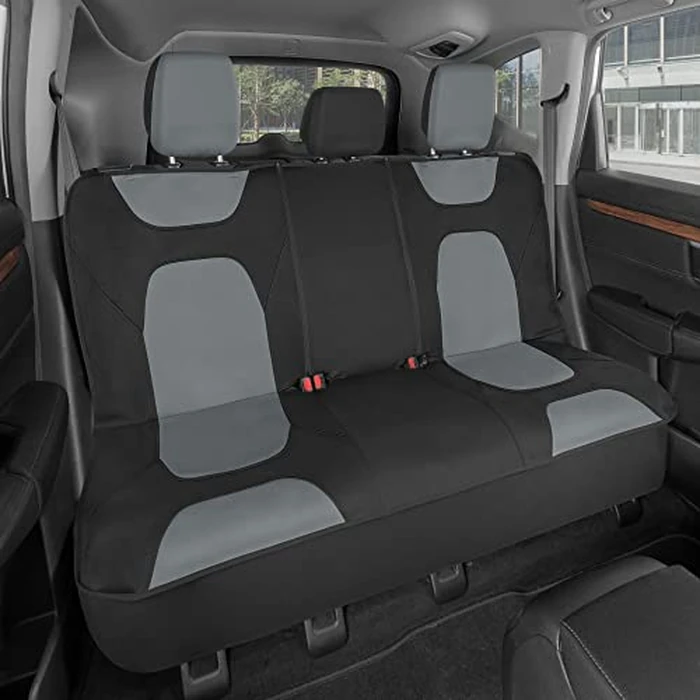 Motor Trend AquaShield Waterproof Gray Rear Seat Cover for Cars - Padded Neoprene Back Bench Seat Cover for Cars, Ideal Back Seat Protector for Kids & Dogs, Car Interior Cover for Auto Truck & SUV by Motor Trend - Used - Very Good condition - CA$40.61