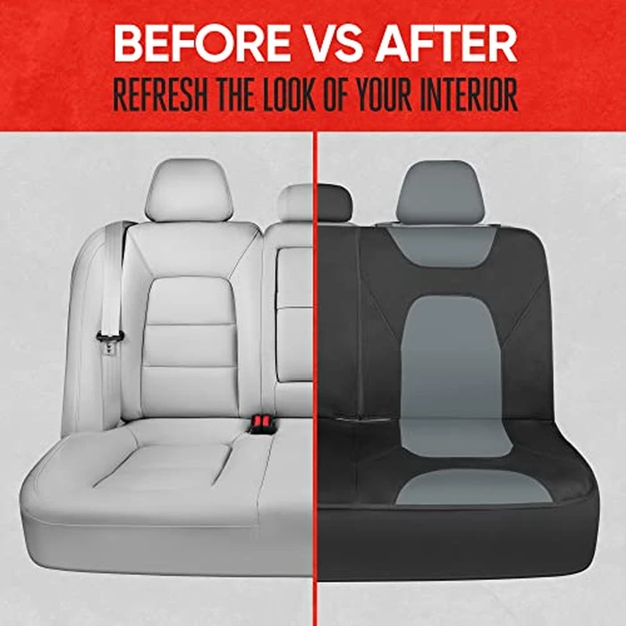 Motor Trend AquaShield Waterproof Gray Rear Seat Cover for Cars - Padded Neoprene Back Bench Seat Cover for Cars, Ideal Back Seat Protector for Kids & Dogs, Car Interior Cover for Auto Truck & SUV by Motor Trend - Image 7