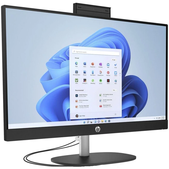 HP 24-cr0030 AIO Desktop PC 23.8" - Intel Core i3-N300 1.8GHz - 256GB - Jet Black - 8GB RAM - 23.8 Inch by HP - Image 2