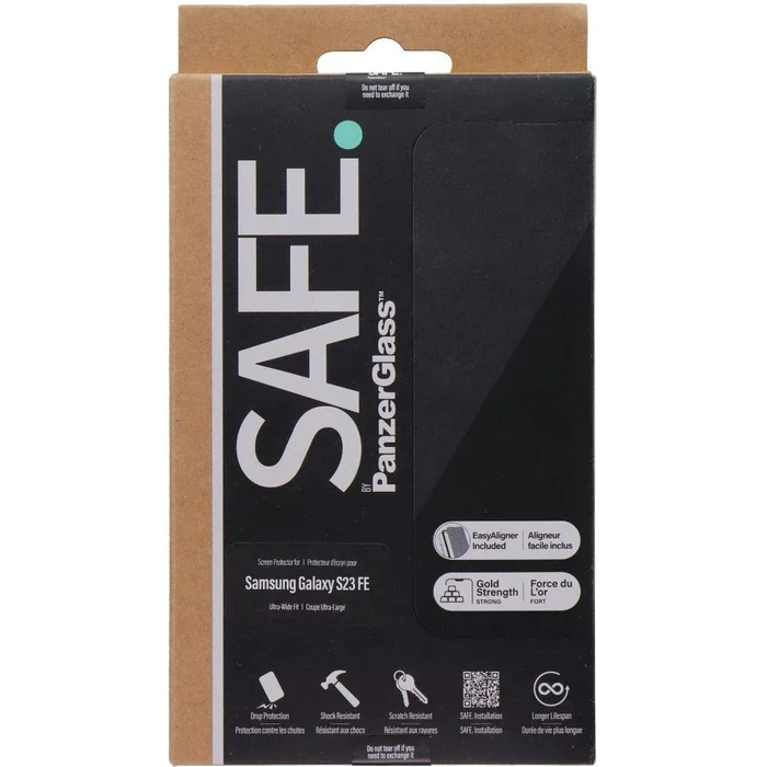 PanzerGlass Safe Series Tempered Glass Screen Protector for Samsung Galaxy S23 FE - Clear by PanzerGlass - Image 2