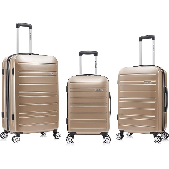 Rockland Irvine Hardside Spinner Wheel Luggage (3Pack) - Champagne by Rockland - Refurbished - Excellent condition - US$140.92