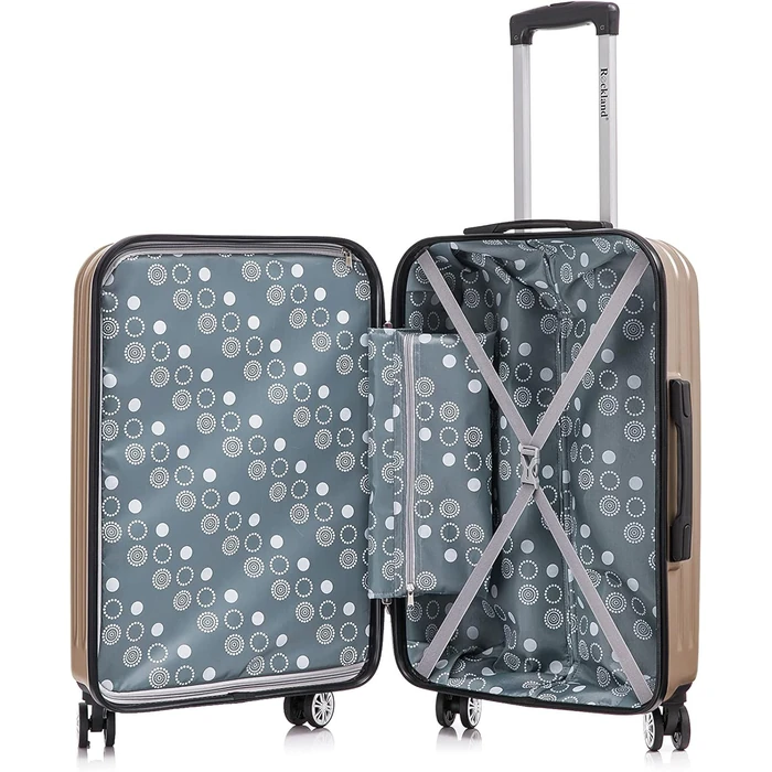 Rockland Irvine Hardside Spinner Wheel Luggage (3Pack) - Champagne by Rockland - Image 4