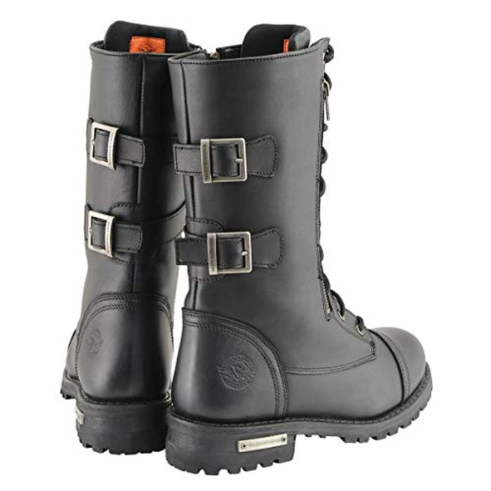 Milwaukee Leather Men’s 13-Inch-Tall Tactical Black Lace-Up Leather Boots Zipper w/Storage Pocket MBM9069-13 by Milwaukee Leather - Image 8