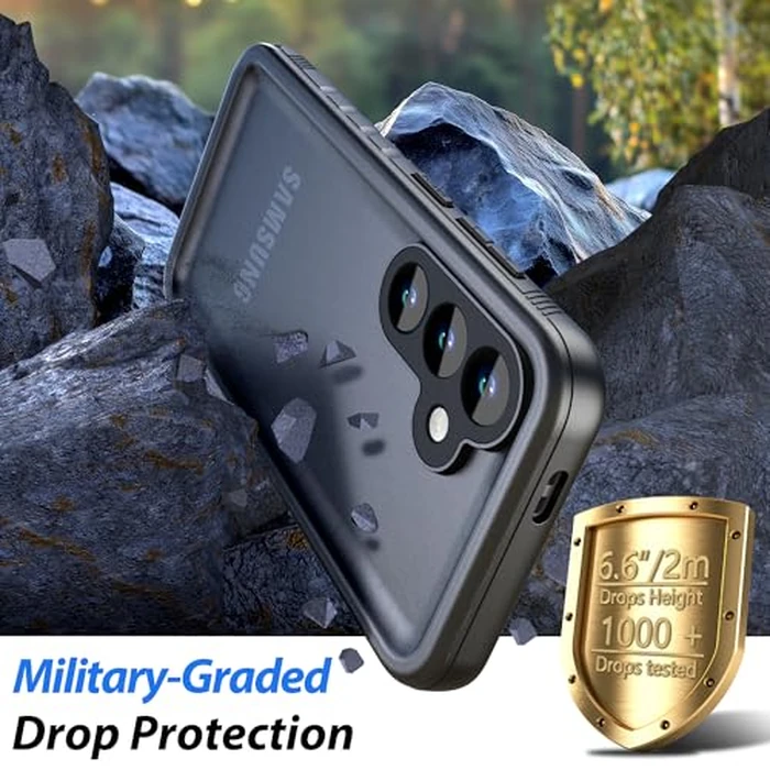 SPORTLINK for Samsung Galaxy S25 Waterproof Case, IP68 Waterproof Dustproof Shockproof Heavy Duty Full Body Case with Built-in Screen & Lens Protector, Includes Lanyard (Slim, 6.2 Inch) by SPORTLINK - Image 3