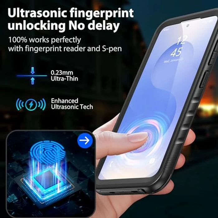 SPORTLINK for Samsung Galaxy S25 Waterproof Case, IP68 Waterproof Dustproof Shockproof Heavy Duty Full Body Case with Built-in Screen & Lens Protector, Includes Lanyard (Slim, 6.2 Inch) by SPORTLINK - Image 8