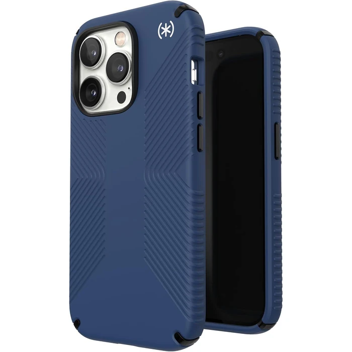 Speck Presidio2 Grip Phone Case for iPhone 14 Pro - Coastal Blue/Black/White by Speck - Refurbished - Brand New condition - US$20.68