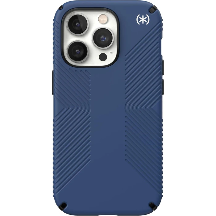 Speck Presidio2 Grip Phone Case for iPhone 14 Pro - Coastal Blue/Black/White by Speck - Image 2