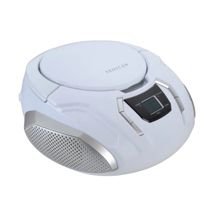 CURTIS Sylvania SRCD261-B-WHITE Portable CD Boombox with AM/FM Radio by Curtis - Used - Acceptable condition - CA$23.99