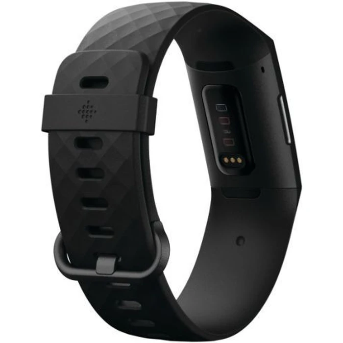 Fitbit Charge 4 Advanced Fitness Tracker - 35mm - Black Plastic Case with Black Elastomer Classic Band - Large Size by Fitbit - Image 4