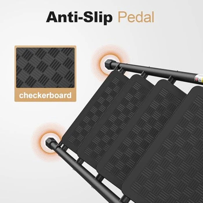 HBTower Step Ladder, 4 Step Ladder for Adults with Wide Anti-Slip Pedal, Step Stool Foldable with Cushioned Handle, 330 Capacity for Home and Kitchen, Black by HBTower - Image 7