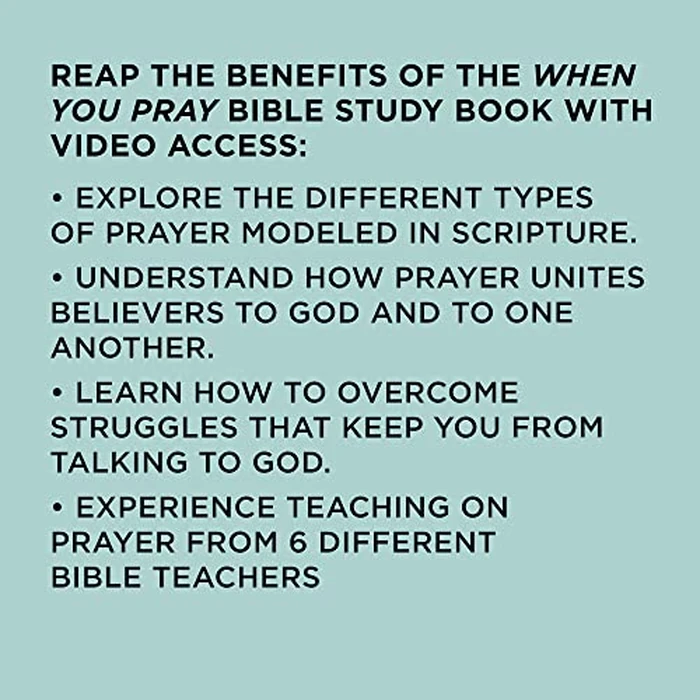 When You Pray - Bible Study for Women with Video Access: A Study of Six Prayers in the Bible by LifeWay Press - Image 2