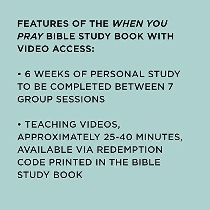 When You Pray - Bible Study for Women with Video Access: A Study of Six Prayers in the Bible by LifeWay Press - Image 3