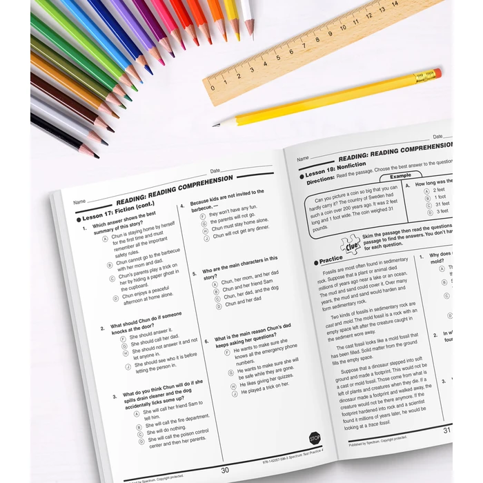 Spectrum Test Practice 4th Grade Workbooks, Math, Language Arts, Reading Comprehension, Grammar, Spelling, Vocabulary, and Writing Practice, Classroom or Homeschool Curriculum (Volume 64) by Spectrum - Image 5