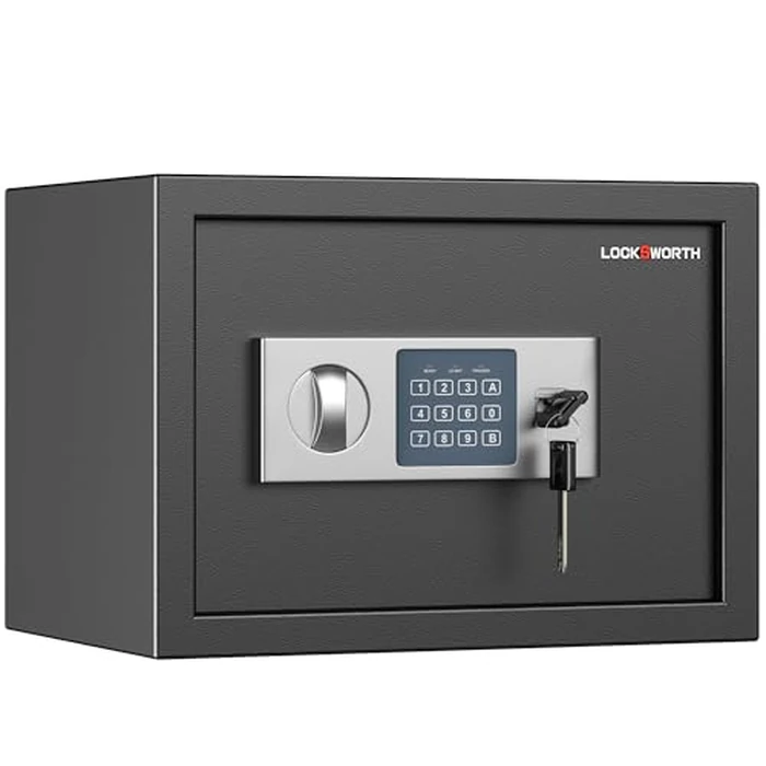 Locksworth Safe for Home, 0.6 Cubic Feet Safety Box, Lock Box for Money, Jewelry, Documents and Guns, Digital Security Safe for Office, Hotel and Personal Use, 13.8"W x 9.8"D x 9.8"H by Locksworth - Image 8
