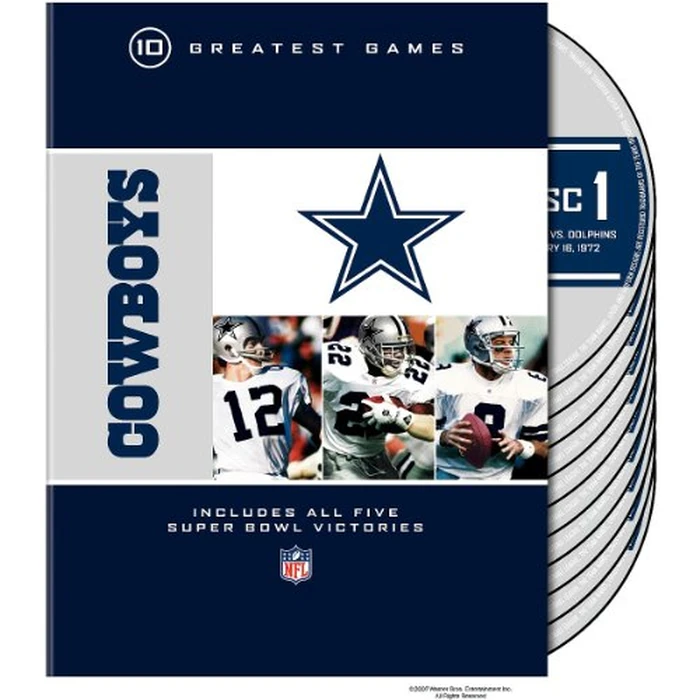 NFL: Dallas Cowboys 10 Greatest Games by WB - Used - Good condition - US$12.75