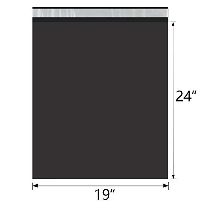 UCGOU Poly Mailers 19x24 Inch Black 50 Pack Extra Large Shipping Bags Strong Thick Mailing Envelopes Self Seal Adhesive Waterproof and Tear Proof Boutique Postal for Clothing,Quilt and More by UCGOU - Image 2