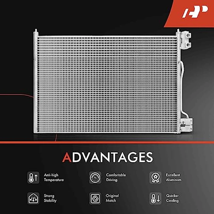 A-Premium Air Conditioning A/C Condenser Compatible with Ford Crown Victoria & Lincoln Town Car & Mercury Grand Marquis, 2006-2011, V8 4.6L by A-premium - Image 5