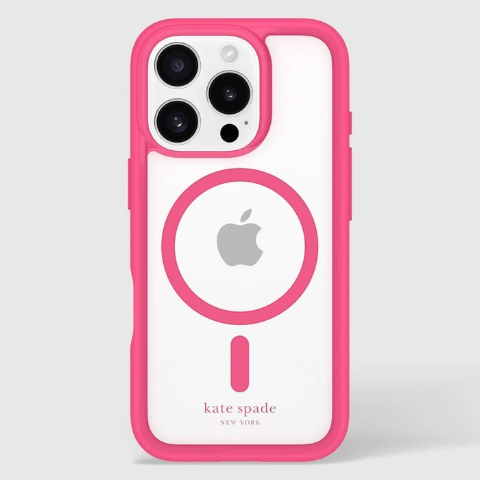 Kate Spade Ultra Protective Phone Case with MagSafe for iPhone 16 Pro - Pom Pom Pink by Kate Spade - Image 7