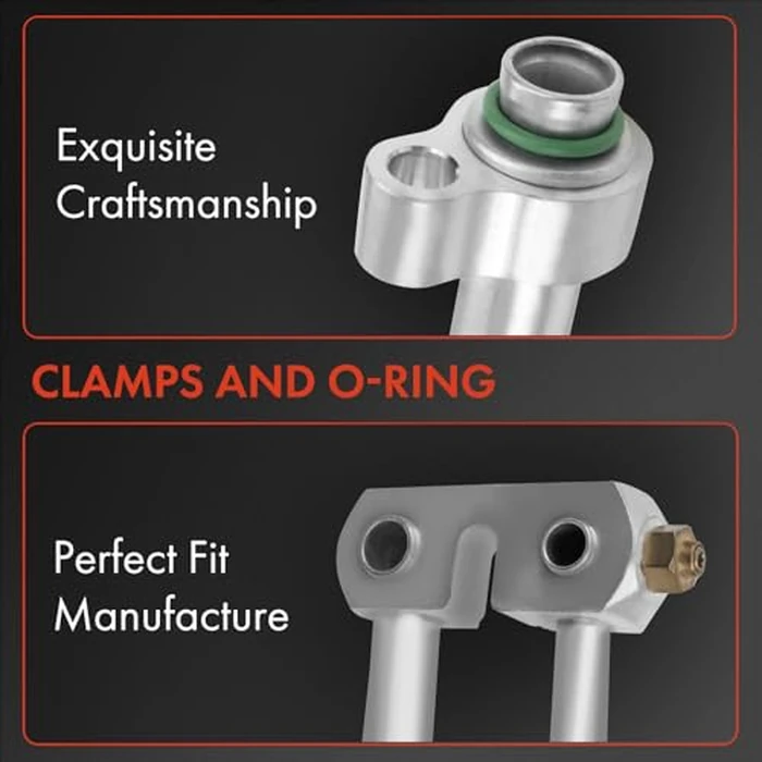 A-Premium A/C Suction Hose & Discharge Line Hose Assembly Compatible with Ford F-150 1999-2003, F-150 Heritage 2004, V6 4.2L, Petrol by A-Premium - Image 3