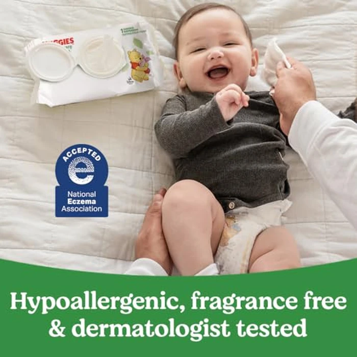 Huggies Natural Care Sensitive Baby Wipes, Hypoallergenic, 99% Purified Water, 3 Refill Packs (624 Wipes Total) by HUGGIES - Image 5