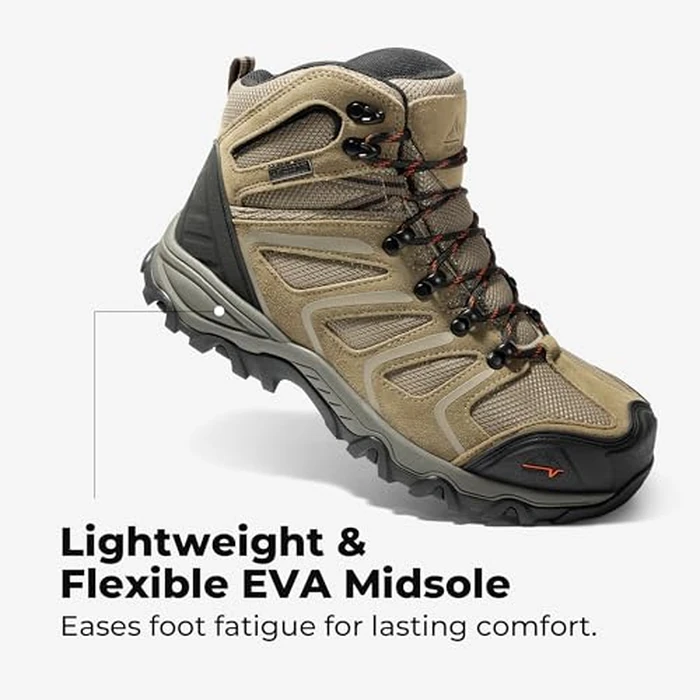 NORTIV 8 Men's Industrial Boots - Classic Comfort,Size 9,Taupe,160448_M-STEEL by NORTIV 8 - Image 6