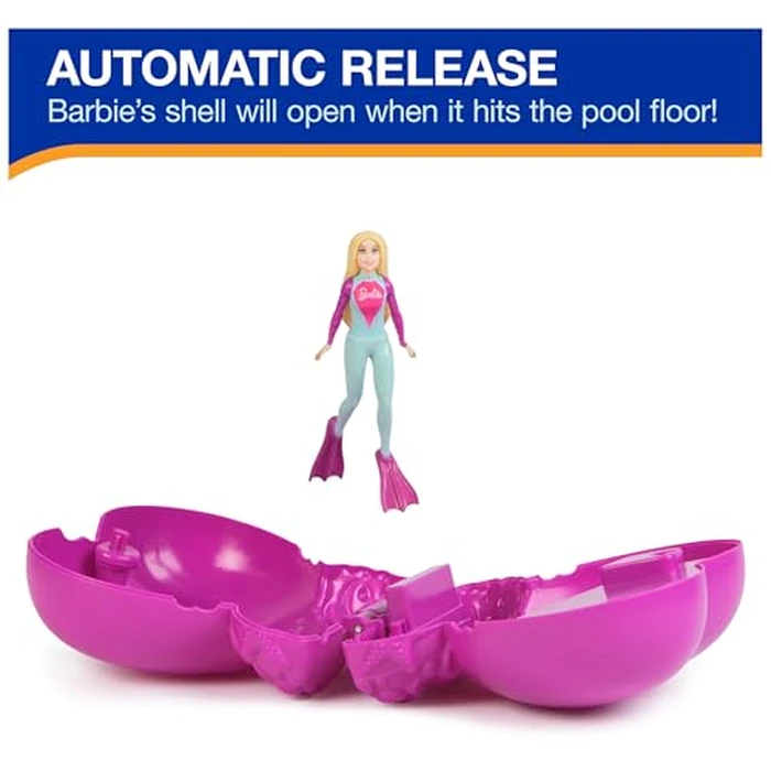 SwimWays Barbie Dive N’ Surprise, Swimming Pool Accessories & Kids Pool Toys, Pool Party Supplies, Barbie Toys for Kids Ages 5 & Up by SwimWays - Image 4
