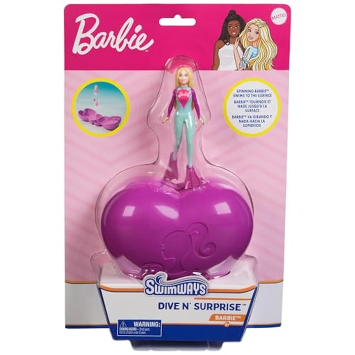 SwimWays Barbie Dive N’ Surprise, Swimming Pool Accessories & Kids Pool Toys, Pool Party Supplies, Barbie Toys for Kids Ages 5 & Up by SwimWays - Image 7