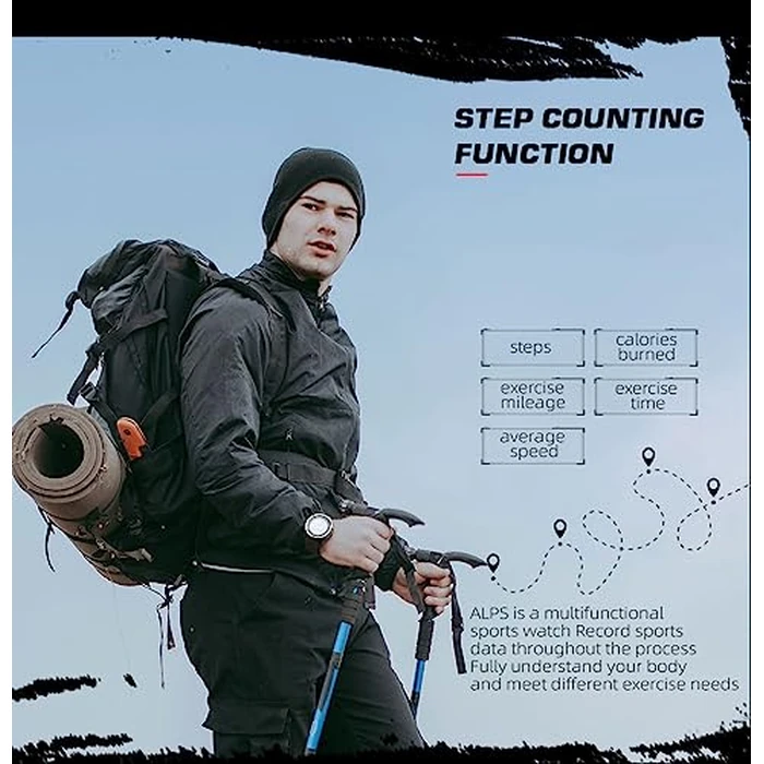 NORTH EDGE Men's Watches Military Watches for Men Carbon Fiber Waterproof for Men Date Display Nylon Army Tactical Sports Minimalist (Black/Black, 45) by NORTH EDGE - Image 5