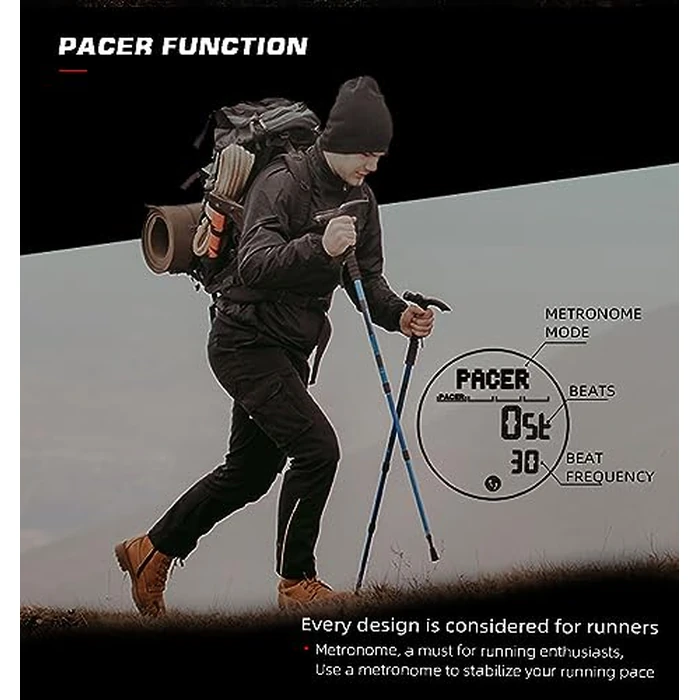 NORTH EDGE Men's Watches Military Watches for Men Carbon Fiber Waterproof for Men Date Display Nylon Army Tactical Sports Minimalist (Black/Black, 45) by NORTH EDGE - Image 6