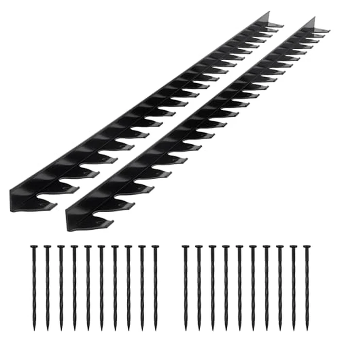 VEVOR Landscape Edging Border, 10Pcs 6 ft x 1.6 in Plastic Garden Edging with 60 Spikes, Sun-Resistant Flowerbed Borders, DIY Layout, No Dig Garden Edger Border Divider for Lawn Edgings for Yard by VEVOR - Used - Like New condition - US$72.11
