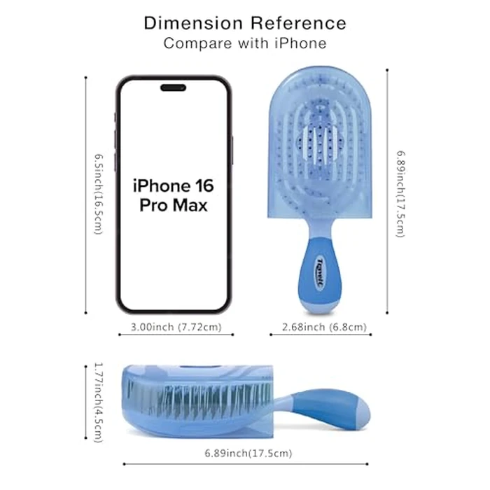 NuWay 4HAIR U.S. Patented Vented TravelC for All Hair Types is Hair Dryer Safe (Baby Blue) by NuWay 4Hair - Image 2