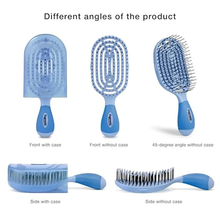 NuWay 4HAIR U.S. Patented Vented TravelC for All Hair Types is Hair Dryer Safe (Baby Blue) by NuWay 4Hair - Image 7