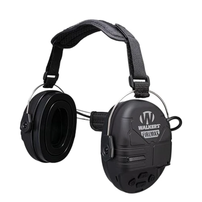 Walker's Rechargeable Lightweight Shooting Hunting Range Electronic Slim Low Profile Hearing Protection FireMax Behind The Neck Earmuffs by Walker's - Used - Like New condition