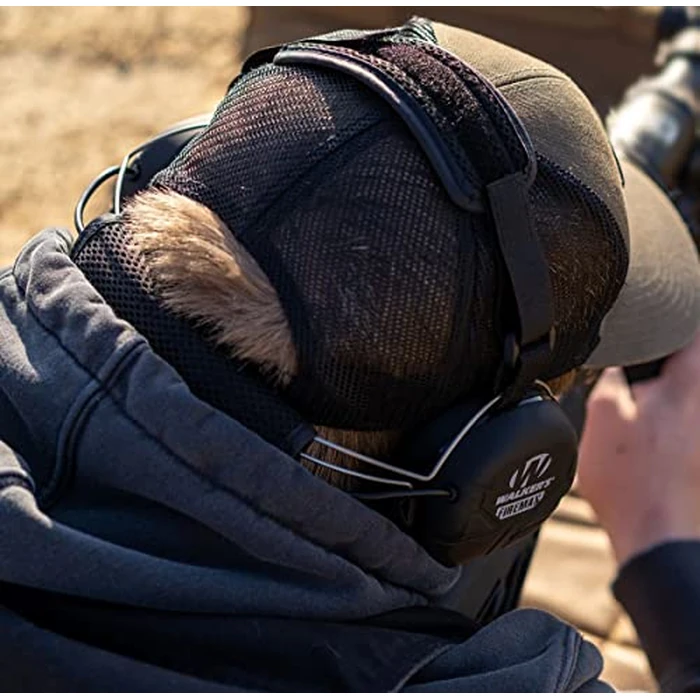 Walker's Rechargeable Lightweight Shooting Hunting Range Electronic Slim Low Profile Hearing Protection FireMax Behind The Neck Earmuffs by Walker's - Image 2