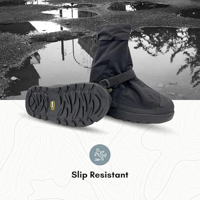 NEOS 10" Voyager Nylon All-Season Overboots, Black, Size XXXL, Wind Resistant and Waterproof Boot Covers, Lightweight, Comfortable Fit, Ultra-Aggressive Tread by NEOS - Image 3