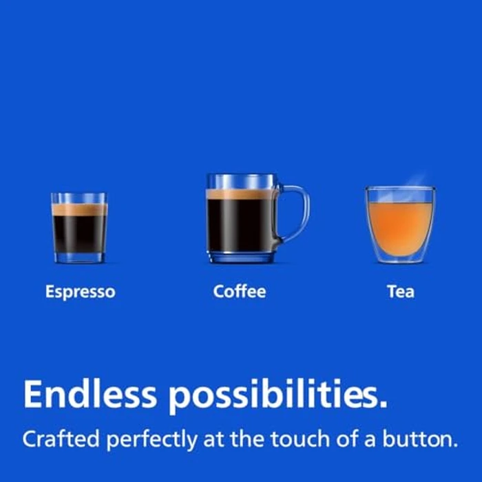 Philips 2200 Series Fully Automatic Espresso Machine, Classic Milk Frother, 2 Coffee Varieties, Intuitive Touch Display, 100% Ceramic Grinder, AquaClean Filter, Aroma Seal, Black (EP2220/14) by Philips - Image 2