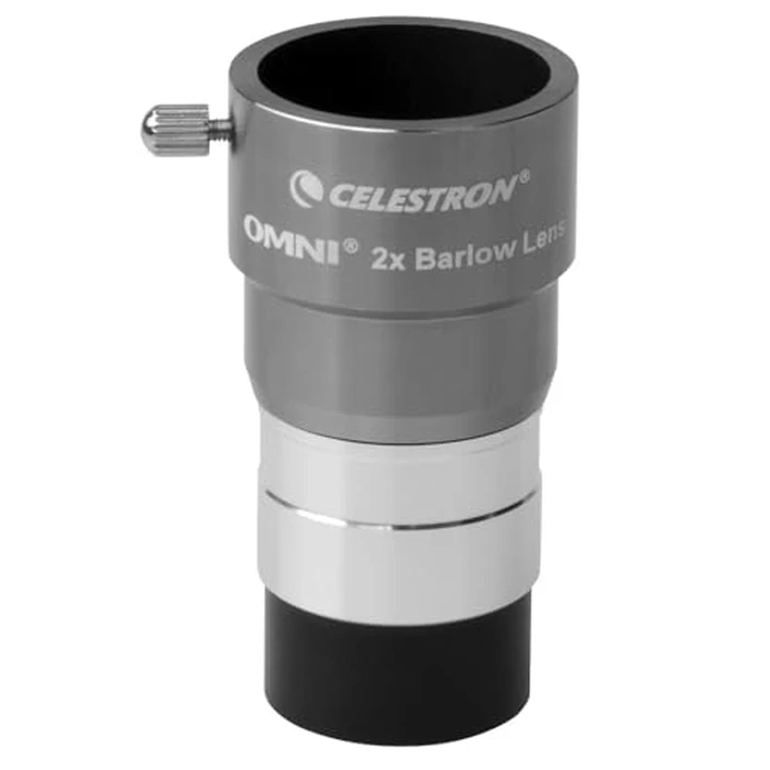 Celestron 93326 Omni Barlow Lens, Silver, 2 x 1.25 Inch by Celestron - Used - Like New condition - US$30.47
